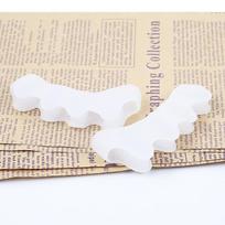 Silikoninis pirštų apsaugas, pirštų skirtukai, tempikliai, tiesintuvai, kauliuko apsauga, skausmo malšinimas, pėdų priežiūra, 5 spalvos balta