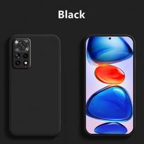Dėklas Redmi Note 11 Dėklas Xiaomi Redmi Note 11 11S 12 10 Pro Viršelis Funda Korpusas Capa Skystas Silikonas Minkštas Dėklas Redmi Note 11 Pro RedmiNote12ProPlus juoda