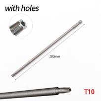 Torx Atsuktuvų Antgalių Rinkinys Torx 1vnt. Pilkas Šešiakampis Kotas T10