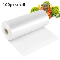Maisto laikymo maišeliai, „Mylar“ plastikiniai vaisių, daržovių, duonos produktų maišeliai, skaidrūs maisto maišeliai, maisto pakuočių virtuvės laikymas 20cmX30cm balta