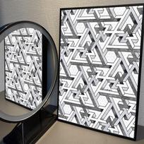 Meno kūrinys Escher Siurrealistinis Geometrinis Abstrakcionistas Aktorius Klasikiniai Kino Plakatai HD Kokybė Plakatas Sienos Menas Tapyba Studija Šiaurietiškas 21cm×30cm NoFrame