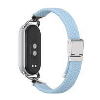 Nailoninis dirželis Xiaomi Mi Band 10/9/8 Aukštos kokybės kvėpuojantis sportinis apyrankės priedas Mi Band 10 NFC Pakeiskite laikrodžio apyrankę For Mi band 10 mėlyna