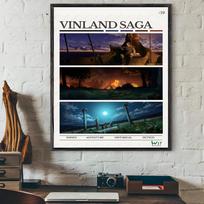 Šaunus V-Vinland M-Manga S-Saga Anime Plakatas Lipni Sienos Dailė Spausdinimas Vandeniui Atsparus Namų Svetainės Miegamojo Baro Estetinis Dekoras 21cm×30cm NoFrame
