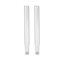 2Pcs 60mm Bicycle Presta Valve Extender Inner Tyre Valves Extension (Silver)