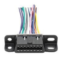 16 kontaktų OBD2 kabelis Moteriškas prailginimo jungiklis OBD2 adapterio kabelis juoda