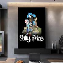 Personažai Paslapties Žaidimas Sally Face Plakatas HD menas lipnus sieninis vandeniui atsparus namų svetainės miegamojo baro estetinė dekoracija 21cm×30cm NoFrame