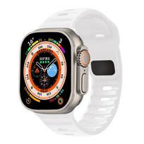 Silikoninis dirželis Apple Watch ultra 2 Band 44mm 49mm 45mm 42mm 40mm 41mm 38mm sport correa apyrankė iwatch Series 7 6 3 se 8 9 42mm 44mm 45mm 49mm