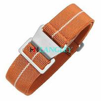 Universalus elastinis nailoninis laikrodžio dirželis 20, 21, 22 mm laikrodžiams, suderinamas su Huawei, Samsung, Submariner, Tudor 18mm Silver Buckle