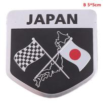 1vnt Japonijos vėliavos logotipo emblemos lydinio ženklelio automobilių motociklų dekoro lipdukai