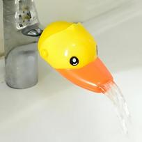 1 vnt. Silikoninis maišytuvo prailgintuvas - Animacinis dizainas, apsauga nuo purslų ir vandens srauto nukreipiklis Little Yellow Duck 1pc