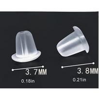 Silikoniniai ausų kamštukai Skaidraus plastiko Silikoniniai odiniai ausų kamštukai Ausų dangteliai Galiniai ausų žiedai Anti-drop ausų sagtys Guminiai kamštelių galiukai Universal version(100pcs)