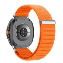 Nailono dirželis Samsung Galaxy Watch 8 44mm 40mm watch8 Classic Elastingas pintas reguliuojamas laikrodžio apyrankė Sportas correa For Watch8 40mm oranžinė