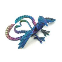 3D spausdintas Fenikso ornamentas Artikuliuotas Fenikso Fidget žaislas Lankstus Fenikso paukščio žaislas Gyvūno stalo puošmena stresui mažinti S