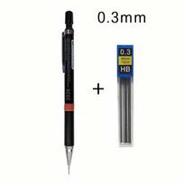 0.3/0.5/0.7/0.9mm Profesionalus braižymo pieštukas + Pieštuko šerdelės rinkinys Mechaniniai pieštukai menui, eskizavimui, techniniam piešimui ir studentams 0.3mm