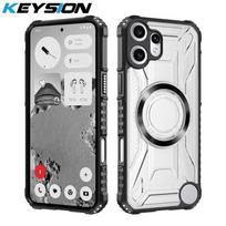 KEYSION Transparent Magnetic Case for Nothing CMF Phone 2 Pro Silicone+PC Heavy Duty Shockproof Phone Cover for CMF Phone 2 Pro for CMF Phone 2 Pro juoda