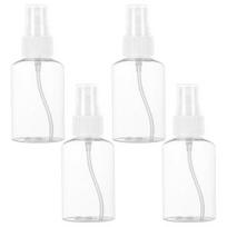 4 vnt. tušti purškimo buteliukai skaidrūs maisto klasės nepralaidūs daugkartinio naudojimo kvepalų eterinio aliejaus talpyklos laikymo buteliai 100ML 4pcs white