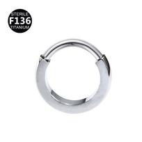Auksinės karūnos sparneliai ir drugelio F136 titano nosies žiedas tragus stud (8/10 mm) 1.2x8mm