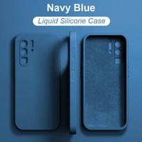 For Huawei P30 P50 P40 P20 Pro Lite Case Square Liquid Silicone Phone Cases For Huawei Honor 50 60 Mate 30 20 Nova 9 Pro Cover For Honor 20 Pro tamsiai mėlyna spalva