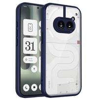 Nothing Phone 2A A142 dėklas smūgiams atsparus silikoninis TPU bamperis su skaidriu galiniu kietu dangteliu telefono dėklas, skirtas Nothing Phone 2A Phone2A A142 Pc + tpu&Nothing Phone (2a) mėlyna