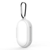 Silikoninis su Bluetooth suderinamų ausinių apsauginis dėklas dangtelis Samsung Galaxy Buds Plus balta
