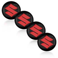 56mm Automobilio rato centrinio dangtelio lipdukas Rato lipdukas Suzuki Swift Jimny Grand Vitara Samurai Spacia Liana GSR GSR750 GSR600 SV 650 juoda