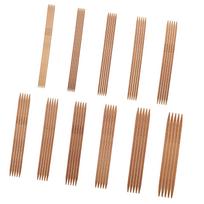 11 bambukinių dvipusių mezgimo virbalų rinkinys 11 dydžių (5.1in 13cm)