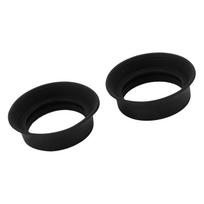 2 vnt. Optinio taikiklio okuliaro kaušelis, sulankstomas, minkštos gumos okuliaro dangtelis, skirtas 28–32 mm mikroskopo, monokuliaro, žiūronų okuliarams