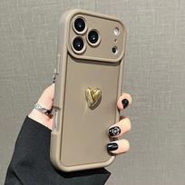 3D Gold Love Heart Matte Case For Samsung Galaxy A10 A20 A30 A50 A50S A30S A70 A750 A7 2018 A71 A51 A31 A11 A01 Soft Cover Galaxy A30 kava