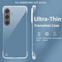 Skirta Samsung Galaxy S25 S24 S23 Plus Ultra FE Besienis PC telefono dėklas s25 s25edge s24+ s23ultra Skaidrus Ypač plonas galinis dangtelis For Samsung S25 Ultra gryna
