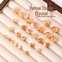 Natural Yellow Citrine Round Loose Beads for DIY Bracelets, Necklaces, and Accessories 6mm