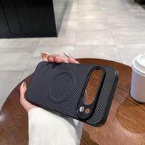 Magnetic Case for Google Pixel 10 Pro XL 10 9A 9 8 8A 7A 6A Pro Cover PU Leather Carbon Fiber Texture Mag-safe Shockproof Shell Google Pixel 7 Pro juoda