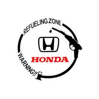 Automobilio emblemos Vinilinės Atspindinčios Kuro Bako Dangtelio Lipdukai Decal Aksesuarai Honda Accord Odyssey Civic CRV Inspire Envix Crider City Jade HRV Vezel Jazz juoda