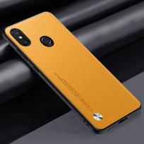 Luxury PU Leather Case For Xiaomi Mi 8 Back Cover Matte Silicone Shockproof Full Protection Phone Case For Xiaomi 8 Mi8 Xiaomi8 Mi 8 geltona