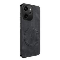 OPPO Reno 15 magnetinis apsauginis telefono dėklas, skirtas Oppo Reno 15 Pro, avikailio odos galinis dangtelis, minkšti avikailio smūgiams atsparūs dėklai For Reno 15 ruda