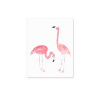 Akvarelės flamingo drobės tapyba Modernus gyvenamasis kambarys miegamojo studijos meno dekoras 30cm x 40cm