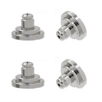 4Pcs Ear Stud Backs for Heavy Earrings Locking Earring Backings Replacements Earrings Supports for Earwear Ornament sidabras