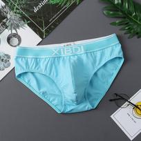 Vyriškos medvilninės kelnaitės - Vasarinės, kvėpuojančios, madingos, seksualios, patogiai priglundančios M dangaus mėlyna spalva