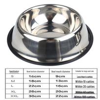 Nerūdijančio plieno dubenėlis augintiniams nuo išsiliejimo su letenos atspaudu - Tinka šunims ir katėms Bottom Diameter 15cm gray