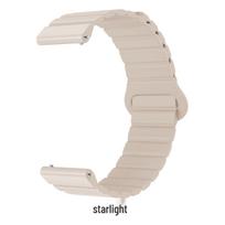 Magnetic Silicone Watch Band for Samsung, Huawei, Huami, Garmin (12/16/18/20/22mm) 12 mm žvaigždžių šviesos spalva