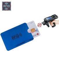 Anti Rfid piniginės banko kortelės laikiklio ID banko kortelės dėklo apsauga 6 cm * 9,3 cm metalinis kredito kortelės laikiklis 1PC