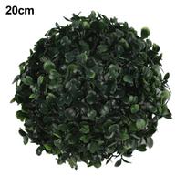 Lapų Efekto Plastikinis Topiarinis Kamuolys Vidaus Lauko Sodo Dekoravimui 20cm black
