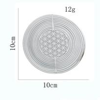 3,9 colio vėjo suktukas 3D mandala gyvybės gėlė vėjo varpelių dalys veidrodinis atspindys gaudyklė joga meditacija pakabinamas kiemo dekoras gray