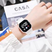 Women's Unicorn Astronaut LED Waterproof Watch - Stylish, Multifunctional Party Timepiece for Students. sniego baltumo spalva