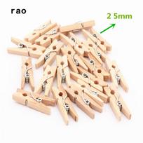 Natūralūs mediniai segtukai nuotraukoms ir užrašams | Dydžiai: 2.5-7.2cm beige