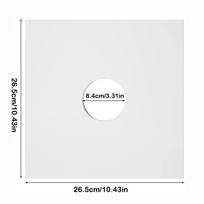 Kraft popieriaus plokštelių dėklas 7/10 colio išoriniai plokštelių dėklai Nauja plokštelių apsauga White 10inch white