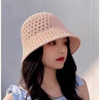 Summer Fashion Fisherman's Hat Foldable Sunscreen Hat One Size rožinė