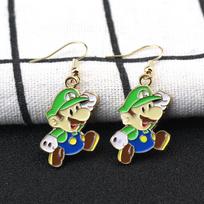 Super Mario Bros Animacinių filmukų Auskarai Žaidimas Luigi Yoshi Toad Peach Aksesuarai Anime Figūrėlė Lydinio Madingi Auskarai Gimtadienio Dovana