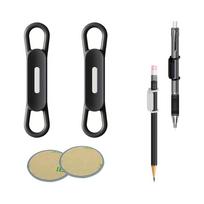 Magnetic Pencil Holder Tablet Touch Pen Clips Multifunction Adjustable Silicone Pens Stand For Office School Organizer Accessory