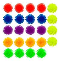 24 vnt. 2,5 cm dygliuoti krūmų kamuoliukai Mini ežiuko kamuoliukai Streso malšinimui Minkštas mažas masažinis kamuoliukas Sensorinis žaislas Fidget Gimtadienio vakarėlio dovanėlės