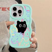 Case for iPhone 11 15 Plus 13 14 8 XR 16 Pro Max 17 Air 12 Soft Phone Cover Cartoon Cute Cat iPhone XS Max